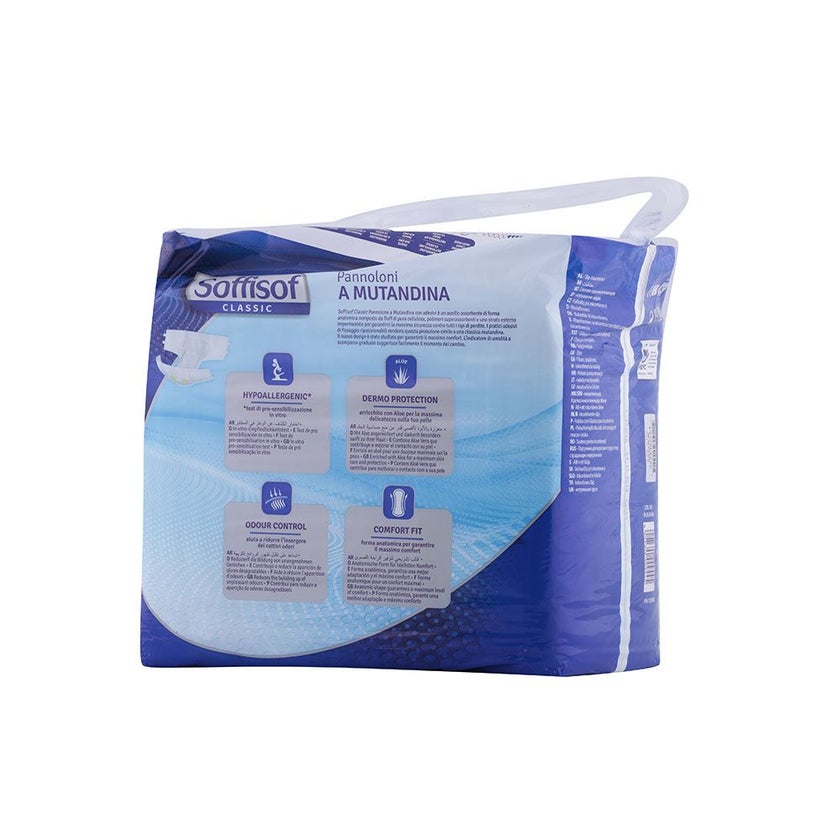 Soffisof Classic Adult Diaper 70-110cm Medium, Pack of 15's