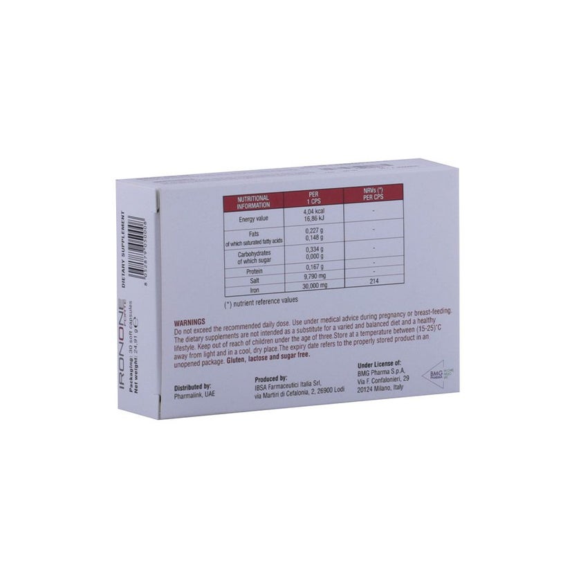 Ironone Forte Soft Capsules, Pack of 30's