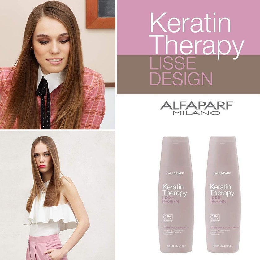 Alfaparf Keratin Therapy Lisse Design Maintenance Conditioner For Smooth & Shiny Hair 250ml