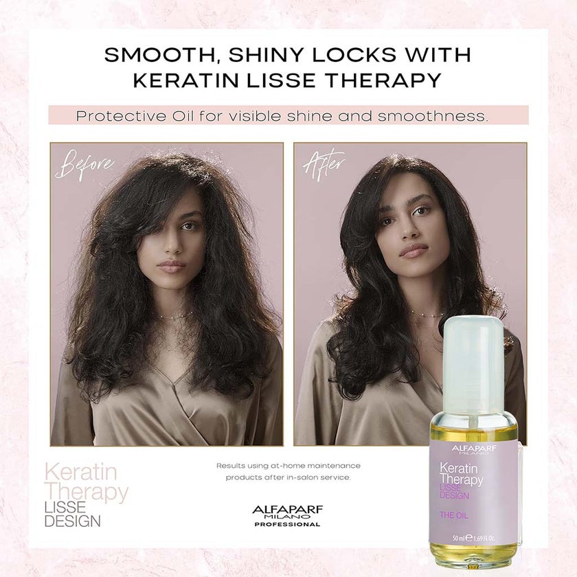Alfaparf Keratin Therapy Lisse Design Oil For Smooth & Shiny Hair 50ml