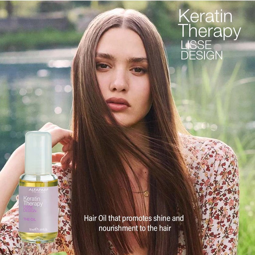 Alfaparf Keratin Therapy Lisse Design Oil For Smooth & Shiny Hair 50ml