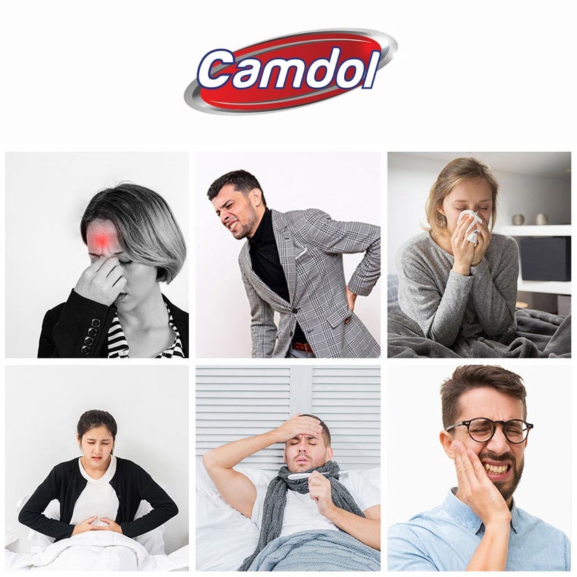 Camdol Ultra Paracetamol 500mg and Caffiene 65mg Pain Relief Tablets, Pack of 24's