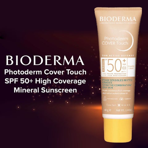 Bioderma Photoderm Cover Touch SPF 50+ Mineral Sunscreen Light Tinted 40ml
