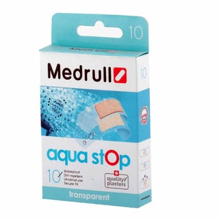 Medrull Aqua Stop Transparent Waterproof Plasters, Pack of 10's