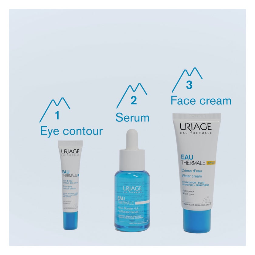 Uriage Eau Thermale SPF 20 Water Cream, Hyaluronic Acid - 40ml