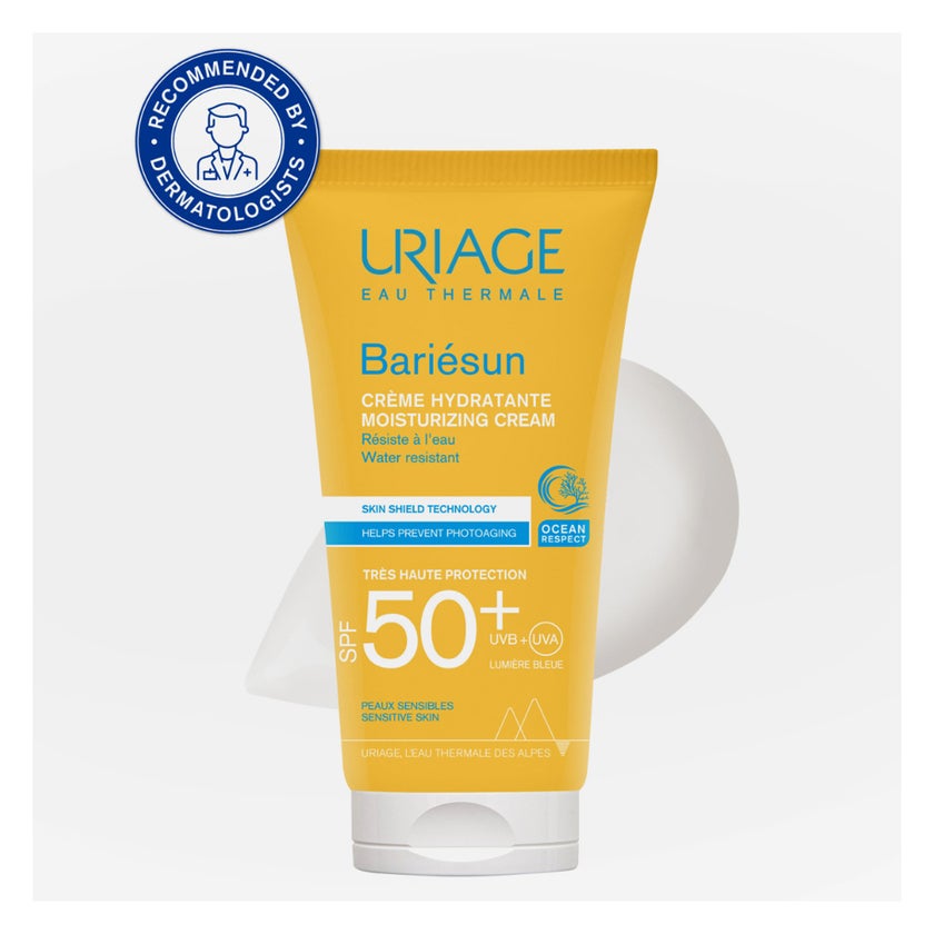 Uriage Bariesun SPF 50+ Moisturizing Sun Cream, Sensitive Skin - 50ml