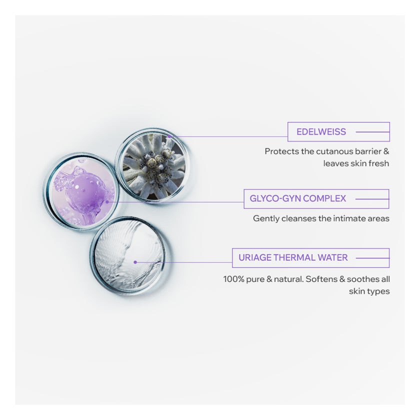 Uriage Gyn-Phy Refreshing Cleansing Gel, Intimate Hygiene - 500ml