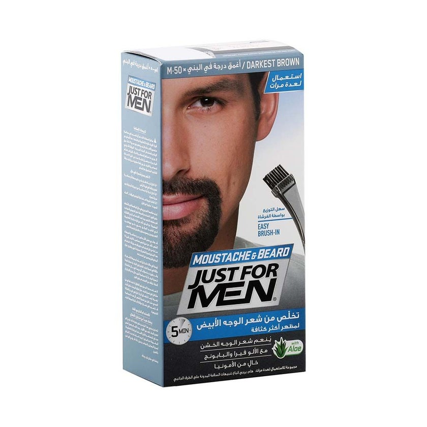 Just For Men Mustache & Beard Color Gel Darkest Brown M-50