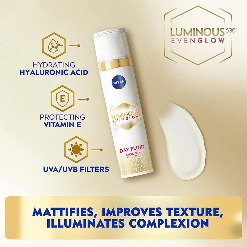 Nivea Luminous630 Even Glow SPF50 Sunscreen Fluid 40ml