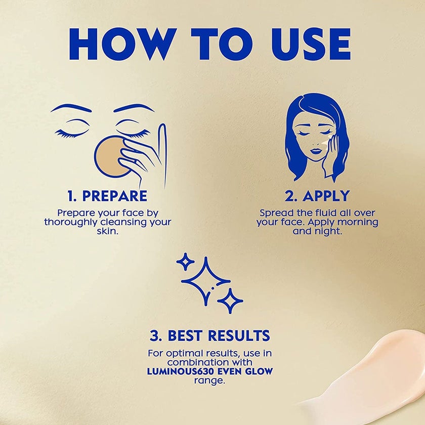 Nivea Luminous630 Even Glow SPF50 Sunscreen Fluid 40ml