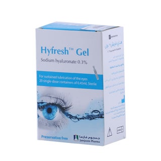 Hyfresh Gel 3mg/ml Sodium Hyaluronate Eye Gel 0.45ml, Pack of 20's