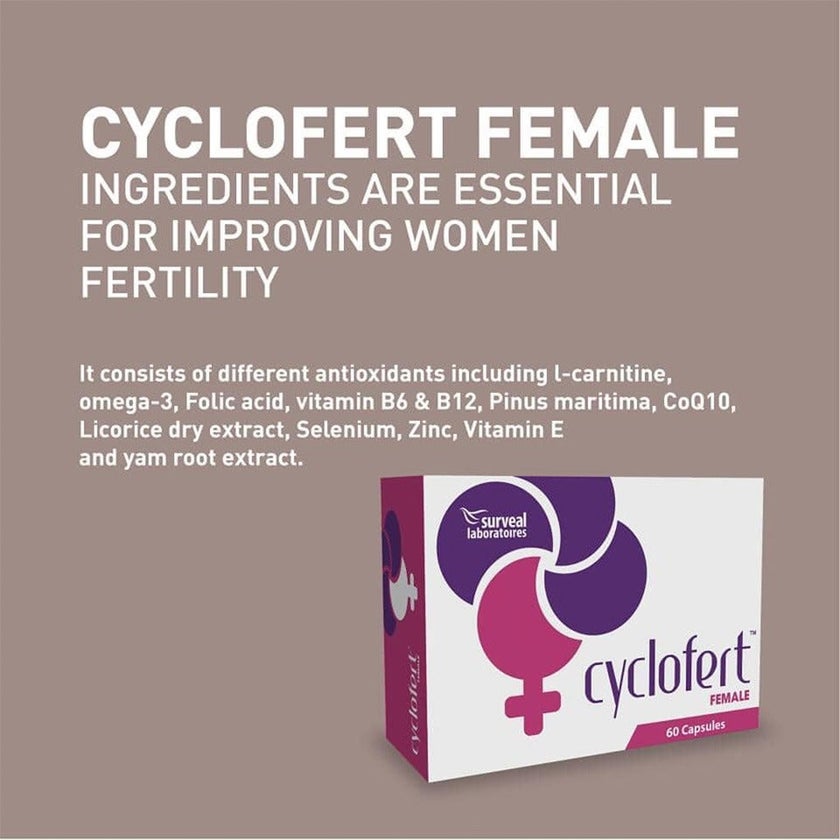 Cyclofert Female Capsules, Pack of 60's