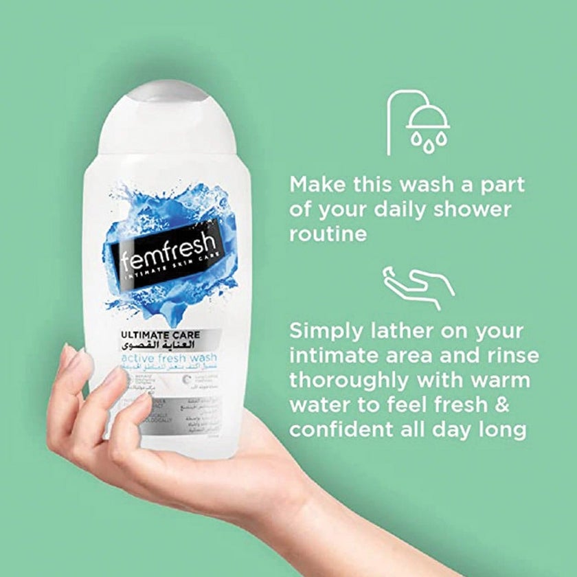 Femfresh Ultimate Care Active Fresh Intimate Wash 250ml