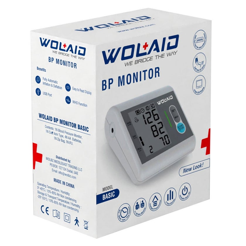 Wolaid Basic Fully Automatic Upper Arm Blood Pressure Monitor