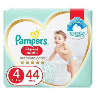 Pampers Premium Care Baby Diaper Pants, Size 4, 9-14Kg, Pack of 44's