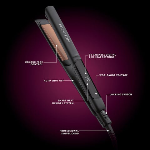 Revlon All Day Frizz Control Copper Glide Digital Styler RVST21