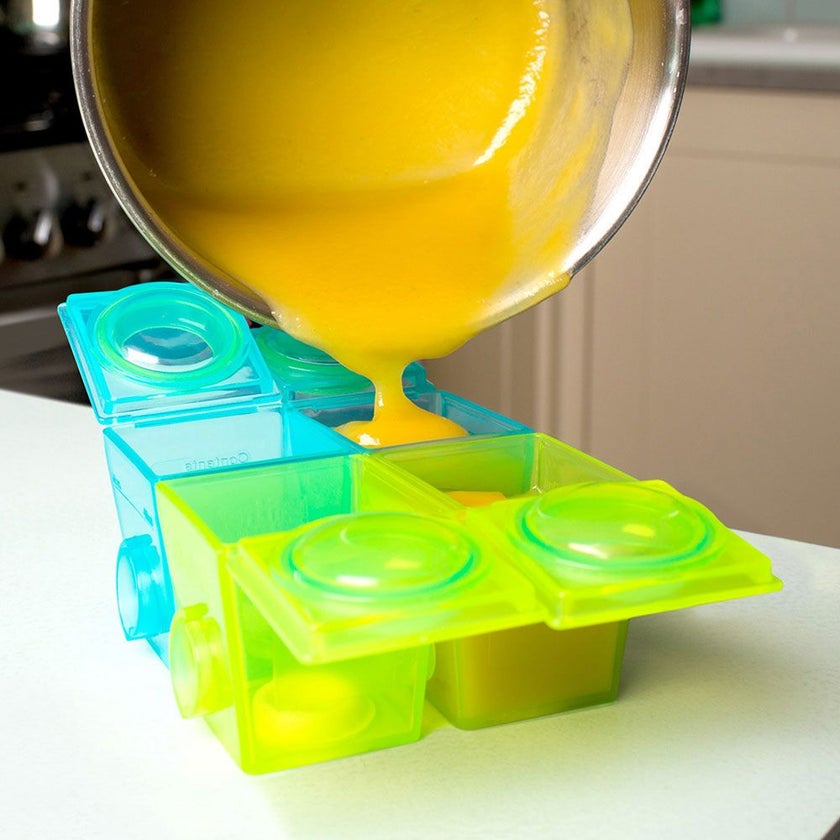 Brother Max Weaning Pots Large 6+ Months Blue-Green BM303BG