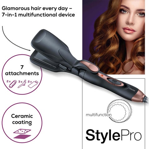 Beurer FS50 Facial Sauna + Beurer HT60 StylePro Multifunction Hair Styler