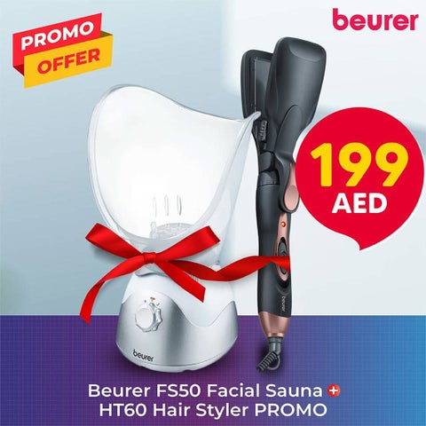 Beurer FS50 Facial Sauna + Beurer HT60 StylePro Multifunction Hair Styler
