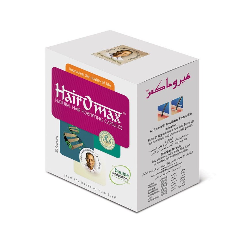 Nupal HairOmax Natural Hair Fortifying Capsules, Pack of 50's