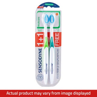 Sensodyne Multicare Medium Assorted Color Toothbrush (1+1 Free) 