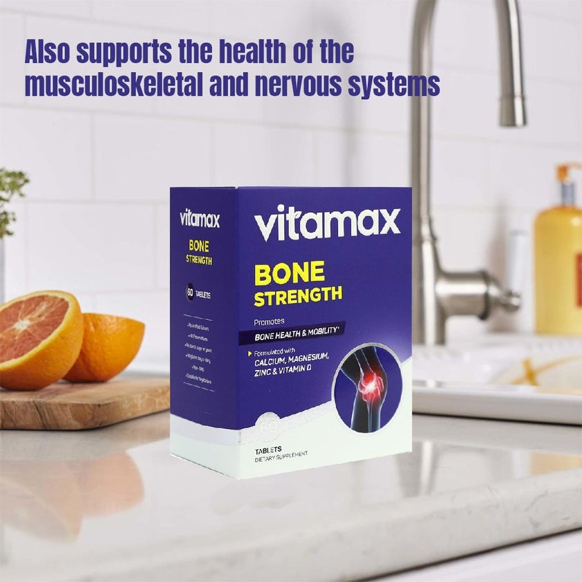 Vitamax Bone Strength Tablets For Bone Health & Mobility, Pack of 60's