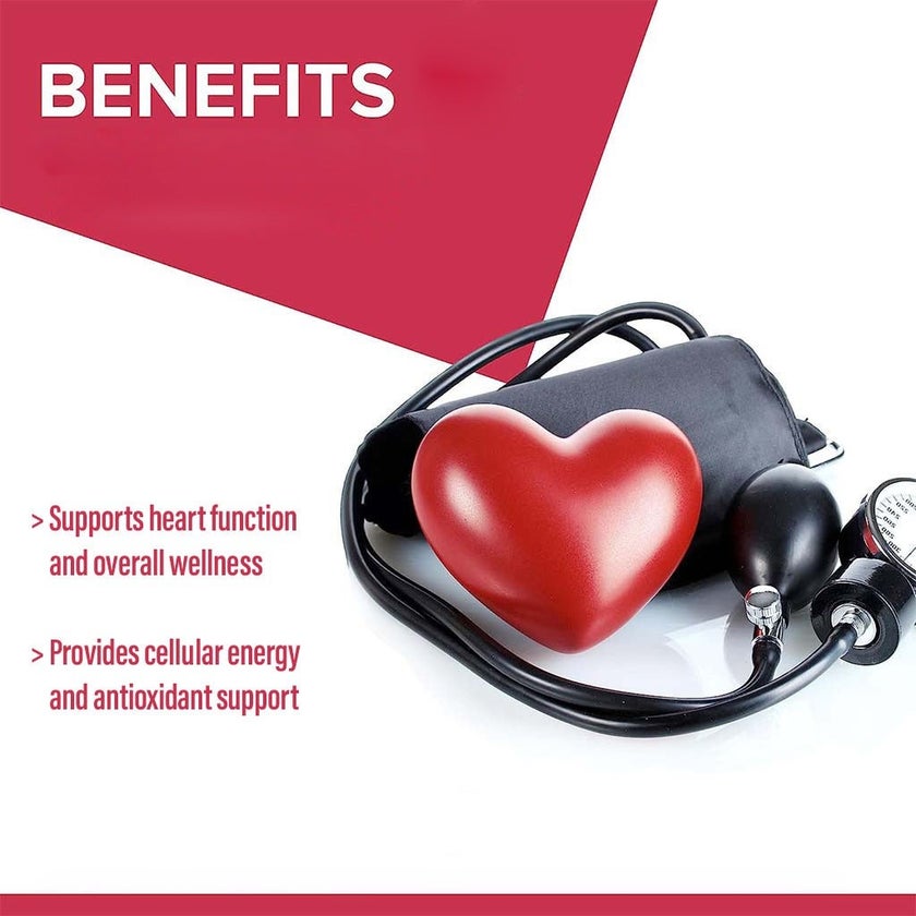 Vitamax Coenzyme Q10 100mg Softgels For Heart & Antioxidant Support, Pack of 60's