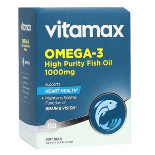 Vitamax Omega 3 1000mg Fish Oil Softgels, Pack of 60's