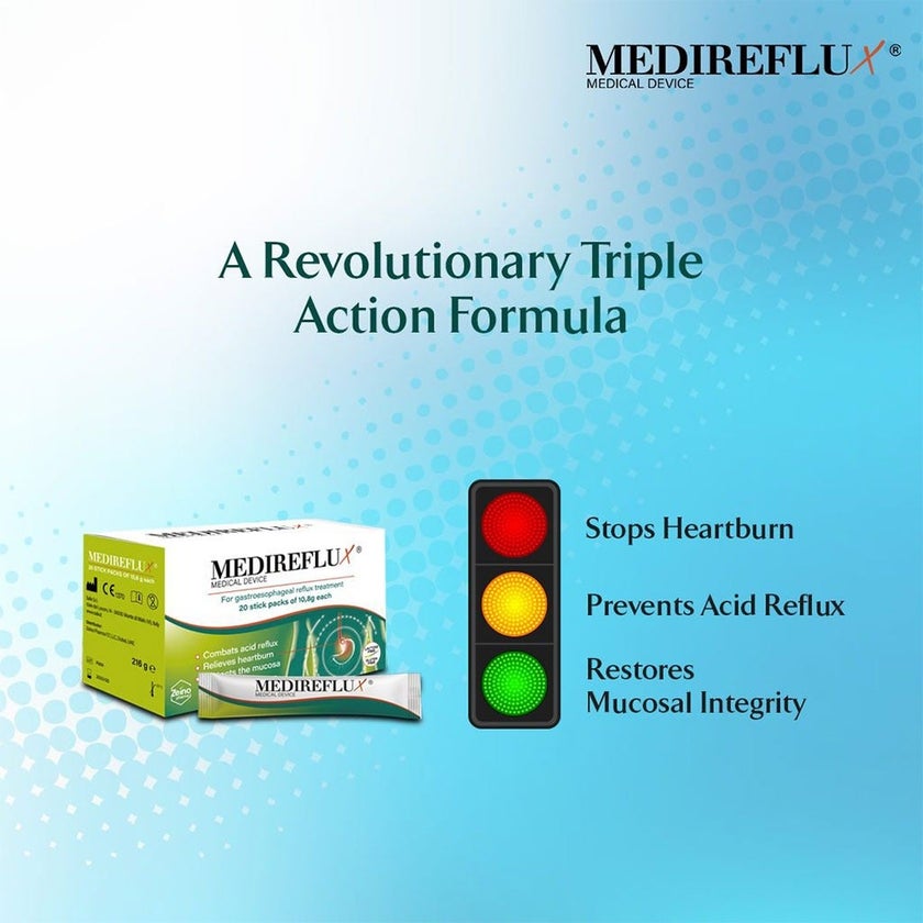 MediReflux Oral Liquid Sachet 10.8g, Pack of 20's