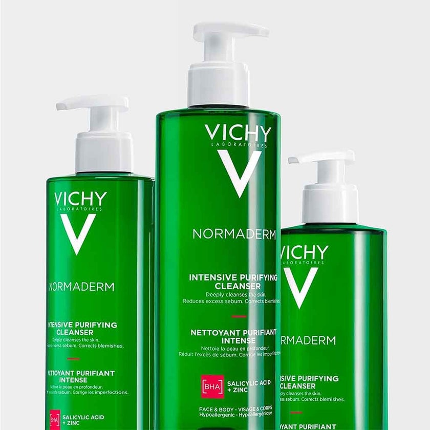 Vichy Normaderm Phytosolution Intensive Purifying Gel for Blemish Prone Skin With Salicylic Acid 400ml