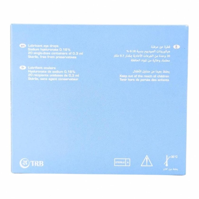 Vismed 0.18% Lubricating Eye Drops 0.3ml, Pack of 20's