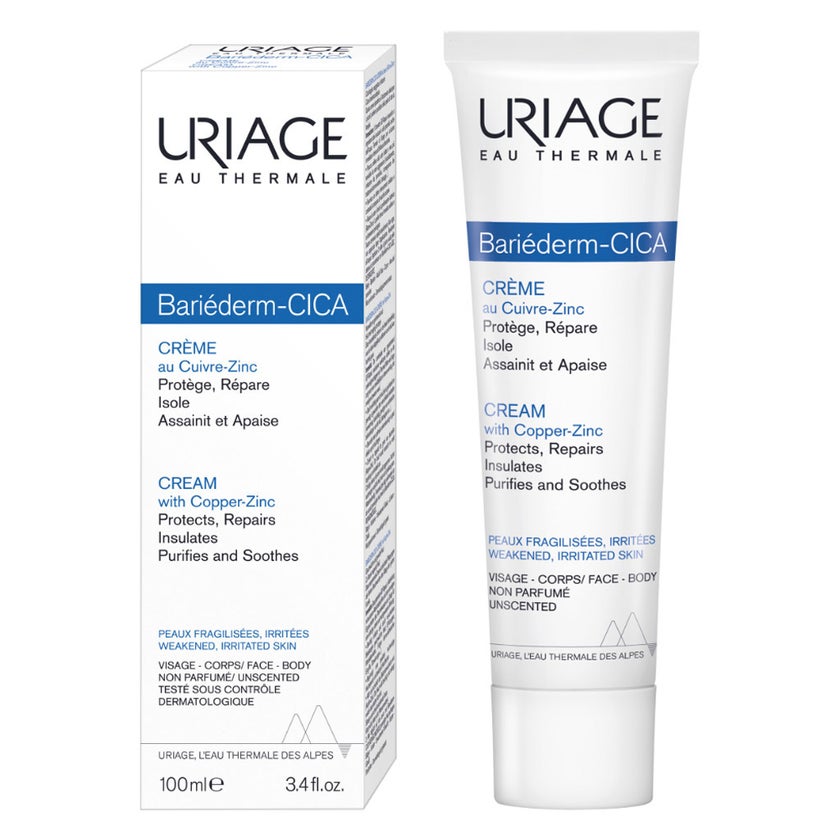 Uriage Bariederm-CICA Repairing Cream, Copper & Zinc - 100ml