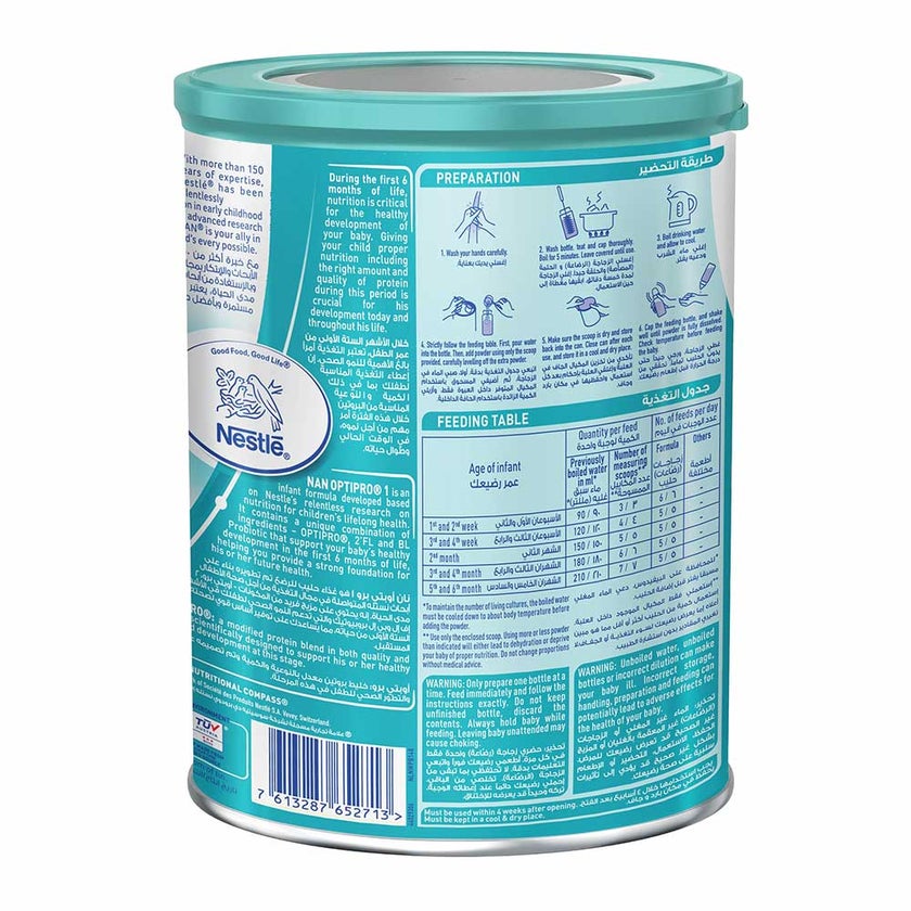 Nestle Nan Optipro 1 Baby Milk Formula 0-6 Months 400g