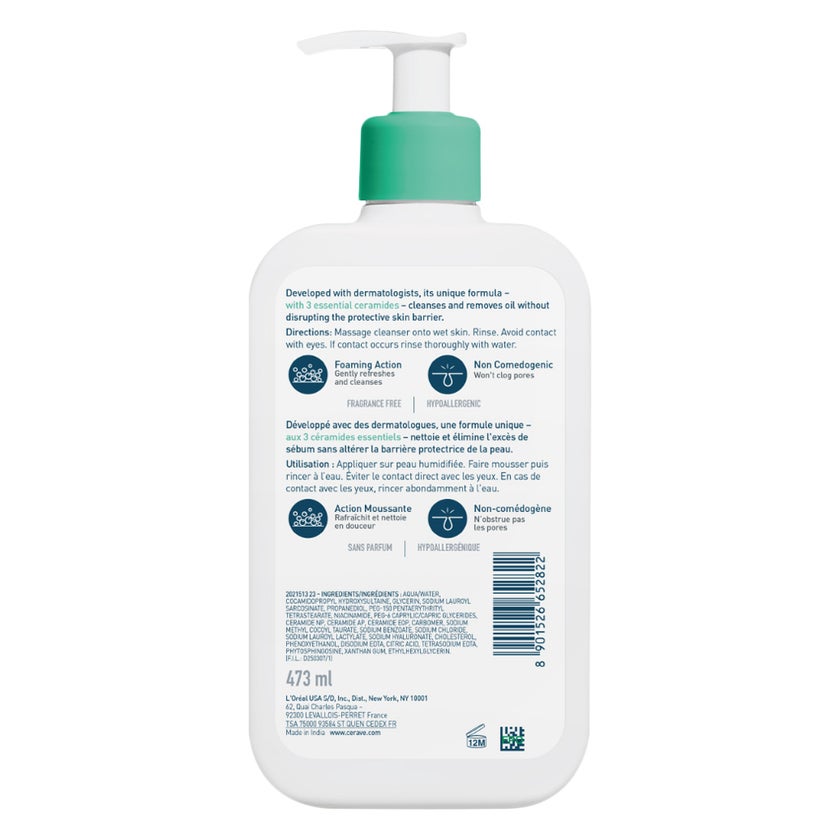 CeraVe Foaming Cleanser, Normal to Oily Skin 473ml