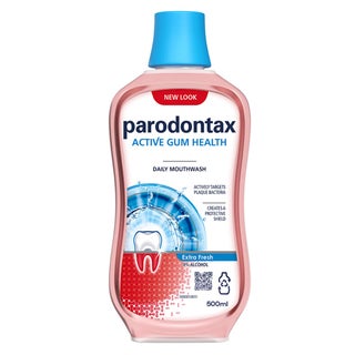 Parodontax Daily Mouthwash For Active Gum Health, Antiplaque & Antigingivitis Mouth Rinse, Alcohol Free 500ml