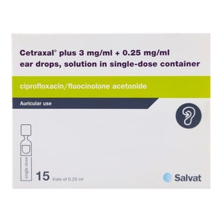 Cetraxal Plus Single Dose Unit Ear Drops 0.25ml, Pack of 15's