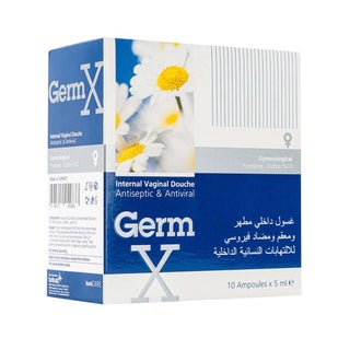 Turkuaz Germ X Povidone-Iodine 10% Vaginal Douche Ampoules 5ml, Pack of 10's