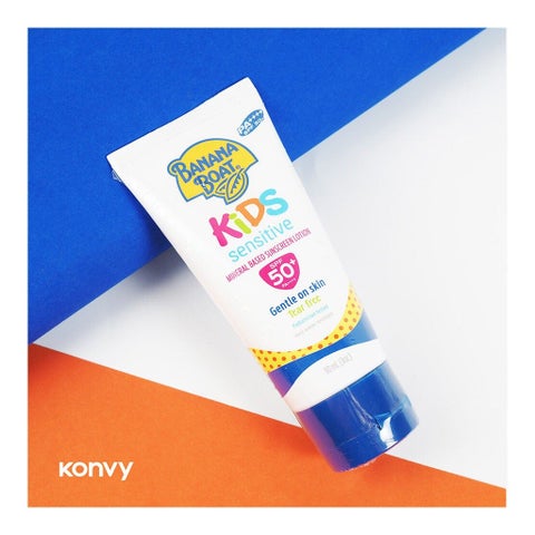 Banana Boat SPF 50+ Kids Sensitive Mineral Based Sunscreen Lotion - 90ml