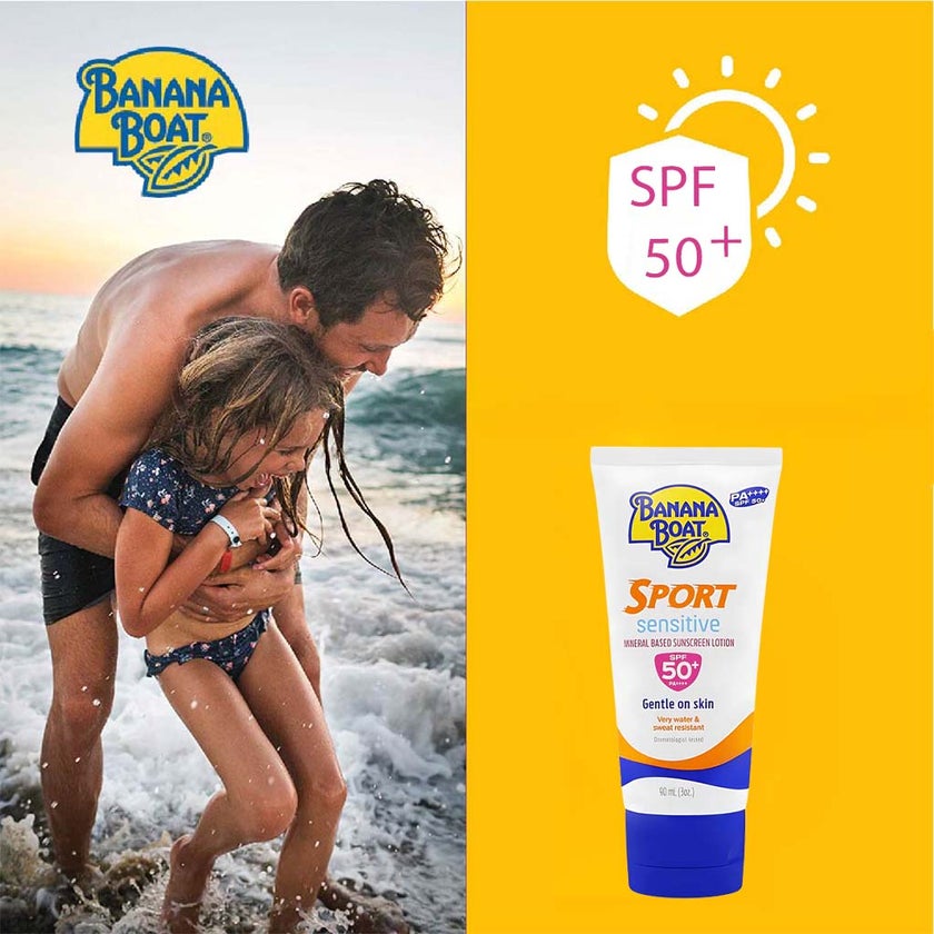 Banana Boat Simply Protect Sport Sunscreen Lotion SPF 50+, 90ml