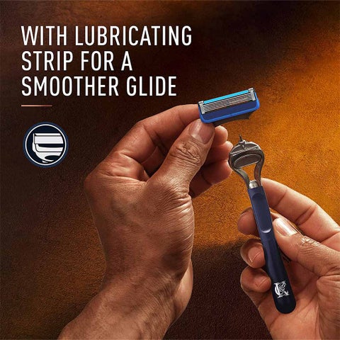 King C. Gillette Men's Shave & Edging Razor With 5 Built In Premium Blades & Precision Trimmer