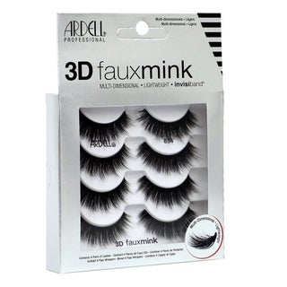 Ardell 3D Fauxmink 854 False Eyelash Pair, Pack of 4's - 71880