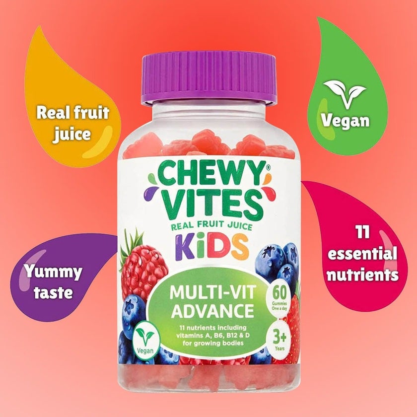 Chewy Vites Kids Multivitamin Advance Gummies, Pack of 60's