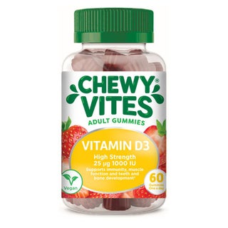 Chewy Vites Adults Vitamin D3 1000 IU Extra Strength Gummies
