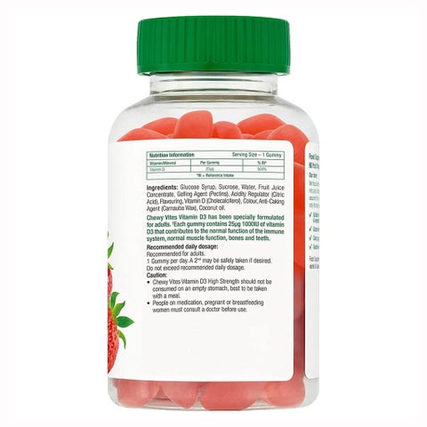 Chewy Vites Vitamin D3 1000 IU Adults Gummies - 60 Gummies