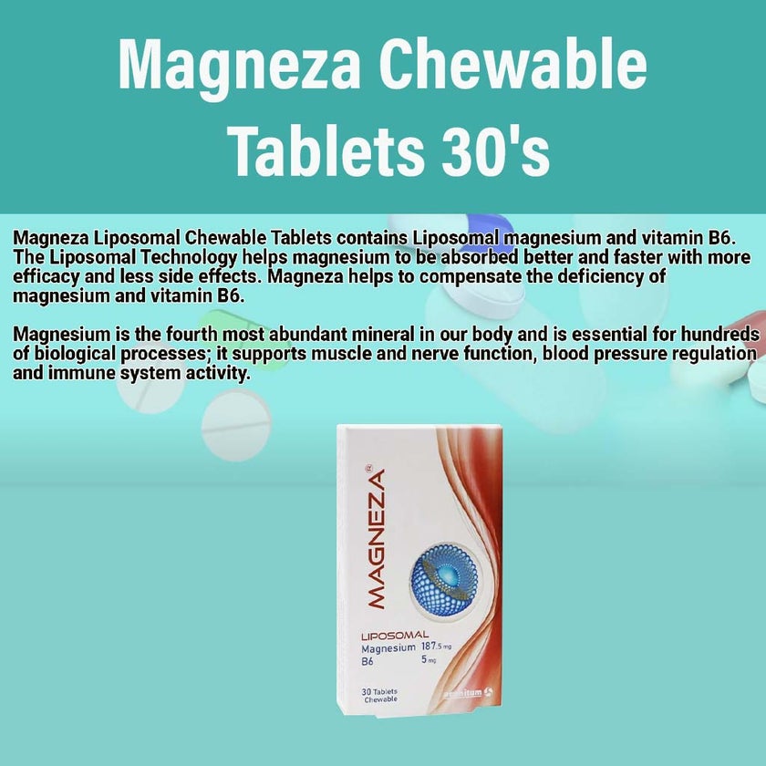 Magneza Chewable Tablets, Pack of 30's