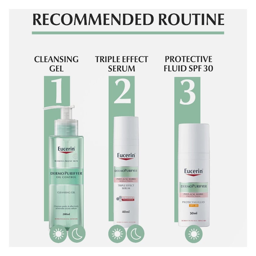 Eucerin DermoPurifyer Oil Control Post Acne Marks Triple Effect Serum 40ml