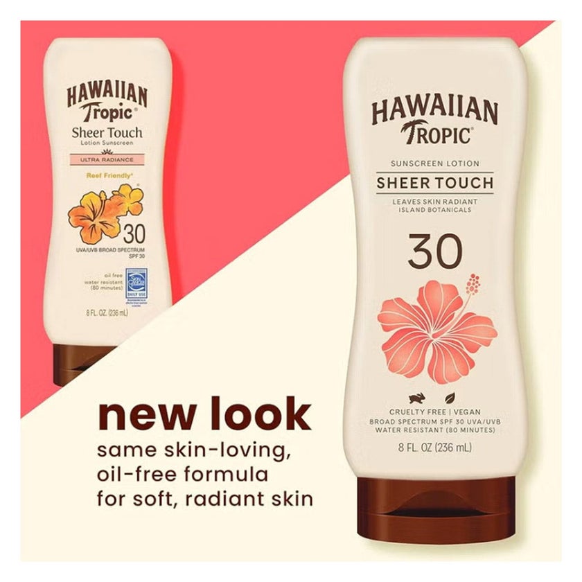 Hawaiian Tropic Sheer Touch Ultra Radiance Sunscreen Lotion SPF 30, 236ml