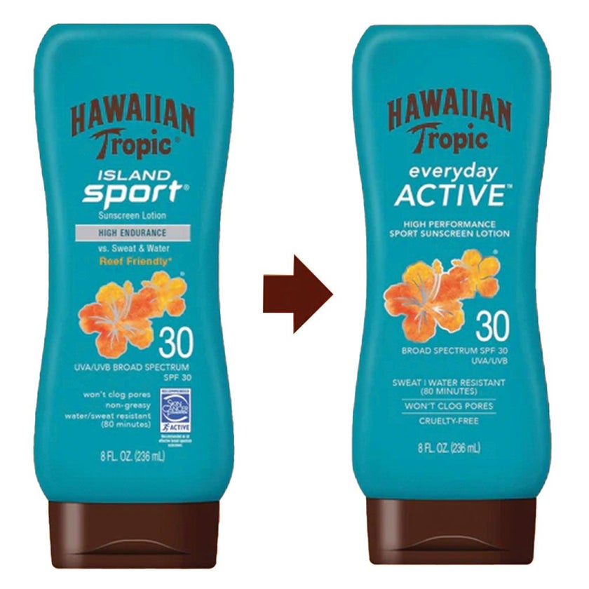 Hawaiian Tropic Everyday Active Sport Sunscreen Lotion SPF 30, 236ml