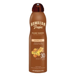 Hawaiian Tropic Island Tanning Dry Oil Continuous Clear Spray Sunscreen SPF 30, 149g