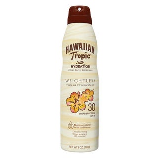 Hawaiian Tropic Silk Hydration Weightless Continuous Clear Spray Sunscreen SPF 30, 170g